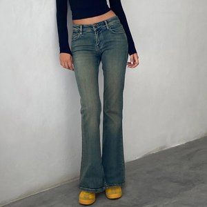 Abercrombie & Fitch flare low rise 100% Cotton jeans sz6